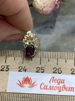 *Серьги Родолит цв Лимонное арт. 565с-024 (вес 2,97 г) - фото 101677 *Серьги Родолит цв Лимонное арт. 565с-024 (вес 2,97 г) - фото 101677