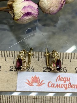 *Серьги Родолит цв Лимонное арт. 565с-024 (вес 2,97 г) - фото 101678 *Серьги Родолит цв Лимонное арт. 565с-024 (вес 2,97 г) - фото 101678