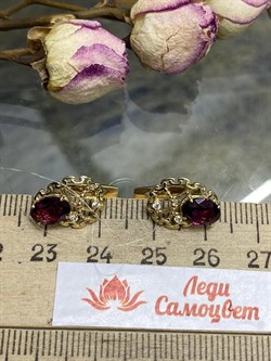 *Серьги Родолит цв Лимонное арт. 565с-024 (вес 2,97 г) - фото 101679 *Серьги Родолит цв Лимонное арт. 565с-024 (вес 2,97 г) - фото 101679