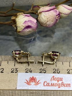 *Серьги Родолит цв Лимонное арт. 565с-024 (вес 2,97 г) - фото 101680 *Серьги Родолит цв Лимонное арт. 565с-024 (вес 2,97 г) - фото 101680