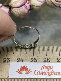 *Кольцо р.17,5 Хромдиопсид цв Белое арт. 594к-799 вес 1,39 г - фото 101785 *Кольцо р.17,5 Хромдиопсид цв Белое арт. 594к-799 вес 1,39 г - фото 101785