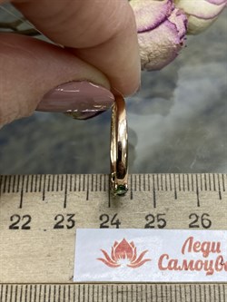 *Кольцо р.18,5 Хромдиопсид цв Красное арт. 594к-277 вес 1,46 г - фото 101852