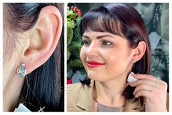 *Серьги Аквамарин цв Белое арт. 648с-768 вес 2,37 г - фото 101990 *Серьги Аквамарин цв Белое арт. 648с-768 вес 2,37 г - фото 101990