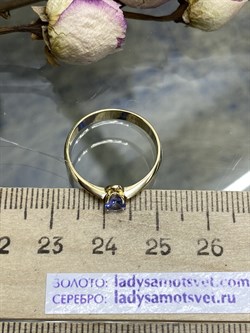 *Кольцо р.17,5 Танзанит цв Лимонное арт. 670к-720 (вес 1,62 г) - фото 102079 *Кольцо р.17,5 Танзанит цв Лимонное арт. 670к-720 (вес 1,62 г) - фото 102079