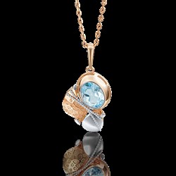 *Подвеска Топаз цв Красное и Белое арт. 03-2743-00-201-1111-57-373 (вес 2,09 г) - фото 10343 *Подвеска Топаз цв Красное и Белое арт. 03-2743-00-201-1111-57-373 (вес 2,09 г) - фото 10343