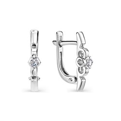 *Серьги Белый бр цв Белое арт. 22801-200-007 вес 2,59 г - фото 104391 *Серьги Белый бр цв Белое арт. 22801-200-007 вес 2,59 г - фото 104391