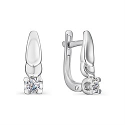 *Серьги Белый бр цв Белое арт. 22964-200-950 вес 2,83 г - фото 104393 *Серьги Белый бр цв Белое арт. 22964-200-950 вес 2,83 г - фото 104393