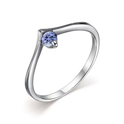 *Кольцо р.17,5 Танзанит цв Белое арт. 14188-204-201 (вес 1,65 г) - фото 104439