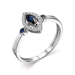 *Кольцо р.18,5 Сапфир цв Белое арт. 13990-202-826 (вес 2,05 г) - фото 104462