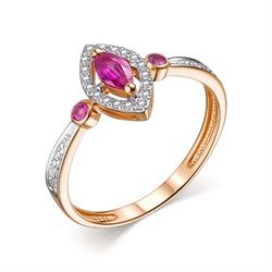 *Кольцо р.19 Рубин цв Красное арт. 13990-103-543 (вес 2,13 г) - фото 104469