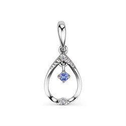 *Подвеска Танзанит цв Белое арт. 34095-204-833 (вес 0,56 г) - фото 104473 *Подвеска Танзанит цв Белое арт. 34095-204-833 (вес 0,56 г) - фото 104473