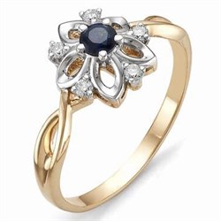 *Кольцо р.16 Сапфир цв Красное арт. 11302-102-227 (вес 2,16 г) - фото 104602