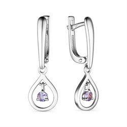 *Серьги Танзанит цв Белое арт. 23810-204-058 (вес 3,06 г) - фото 106095