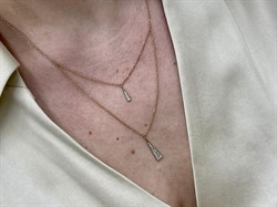 *Колье р.45-50 Белый Бр цв Красное арт 6-160476-00-00-219 вес 4,25 г - фото 111018