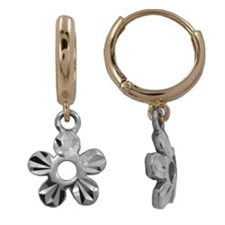 *Серьги Конго цв Красное, Белое арт. 02-0619-00-000-1111-04-446 (вес 2,09 г) - фото 11131