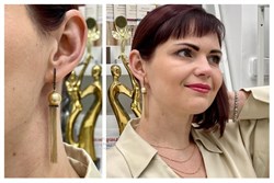 *Серьги Золотистый Жемчуг Морской д.11-11,5 цв Лимонное арт 2-107-301/1-22-550 вес 11,5 г - фото 111513 *Серьги Золотистый Жемчуг Морской д.11-11,5 цв Лимонное арт 2-107-301/1-22-550 вес 11,5 г - фото 111513