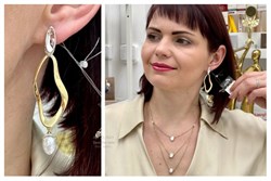 *Серьги Белый Жемчуг Барокко цв. Лимонное арт. 2-508179-00-28-238 вес 8,16 г - фото 111530 *Серьги Белый Жемчуг Барокко цв. Лимонное арт. 2-508179-00-28-238 вес 8,16 г - фото 111530