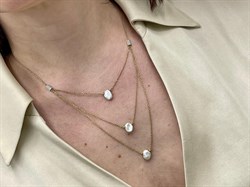 *Колье 45-50 Белый Жемчуг Барокко цв Лимонное 6-360444-00-28-874 вес 6,93 г - фото 111531 *Колье 45-50 Белый Жемчуг Барокко цв Лимонное 6-360444-00-28-874 вес 6,93 г - фото 111531