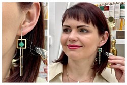 *Серьги Хризопраз цв Лимонное арт 2-308288-00-19-462 вес 7,32 г - фото 111554 *Серьги Хризопраз цв Лимонное арт 2-308288-00-19-462 вес 7,32 г - фото 111554