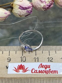 *Кольцо р.17 Танзанит цв Белое арт. 1073к-379 (вес 1,59 г) - фото 111587 *Кольцо р.17 Танзанит цв Белое арт. 1073к-379 (вес 1,59 г) - фото 111587