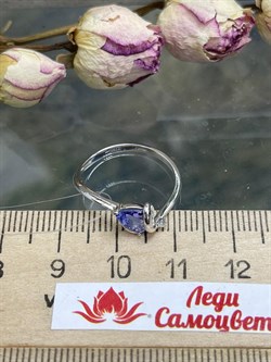 *Кольцо р.17 Танзанит цв Белое арт. 1073к-379 (вес 1,59 г) - фото 111588 *Кольцо р.17 Танзанит цв Белое арт. 1073к-379 (вес 1,59 г) - фото 111588