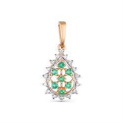 *Подвеска Изумруд цв Красное арт. 33481-101-981 (вес 1,27 г) - фото 111771 *Подвеска Изумруд цв Красное арт. 33481-101-981 (вес 1,27 г) - фото 111771