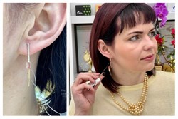 *Серьги Петли Розовый Турмалин цв Лимонное арт 2-308205-00-60-129 вес 2,66 г - фото 114703 *Серьги Петли Розовый Турмалин цв Лимонное арт 2-308205-00-60-129 вес 2,66 г - фото 114703