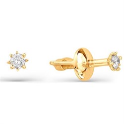 *Пусеты цв Красное арт. 2274-100-270 (вес около 0,85 г) - фото 115491