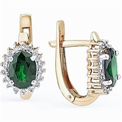 *Серьги Изумруд цв Лимонное арт 2-104-810-01-081 вес 2,99 г - фото 116970 *Серьги Изумруд цв Лимонное арт 2-104-810-01-081 вес 2,99 г - фото 116970