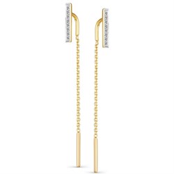 *Серьги Продевки Белый Бр цв Лимонное арт. 23902-300-939 (вес 1,06 г) - фото 117969 *Серьги Продевки Белый Бр цв Лимонное арт. 23902-300-939 (вес 1,06 г) - фото 117969