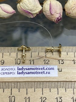 *Пусеты Триглав цв Лимонное арт. 2001070-956 (вес 1,5 г) - фото 120930 *Пусеты Триглав цв Лимонное арт. 2001070-956 (вес 1,5 г) - фото 120930