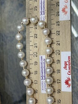 *Ожерелье р.50 Белый Жемчуг д.7-8 цв Красное арт. 850800480259.050-571 - фото 122359 *Ожерелье р.50 Белый Жемчуг д.7-8 цв Красное арт. 850800480259.050-571 - фото 122359