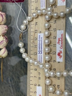 *Ожерелье р.50 Белый Жемчуг д.7-8 цв Красное арт. 850800480259.050-571 - фото 122363 *Ожерелье р.50 Белый Жемчуг д.7-8 цв Красное арт. 850800480259.050-571 - фото 122363