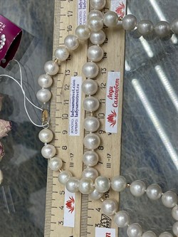 *Ожерелье р.55 Белый Жемчуг д.9-10 цв Красное арт. 851000480385.055-459 - фото 122374 *Ожерелье р.55 Белый Жемчуг д.9-10 цв Красное арт. 851000480385.055-459 - фото 122374