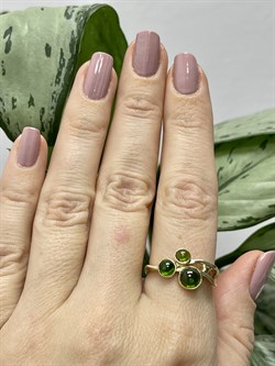 *Кольцо р.18,5 Сибирлит Хромдиопсид цв Лимонное арт. 1208-409 вес 3,74 г - фото 122826 *Кольцо р.18,5 Сибирлит Хромдиопсид цв Лимонное арт. 1208-409 вес 3,74 г - фото 122826