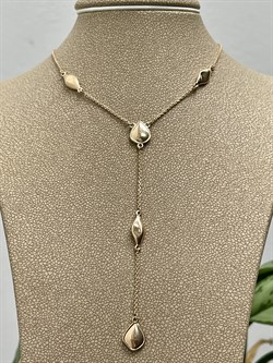 *Колье 45-50 см. Эстет цв Красное арт. 4000043-274 (вес 6,16 г) - фото 123480