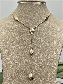 *Колье 40-45 см. Эстет цв Красное арт. 4000043-267 (вес 6,02 г) - фото 123486