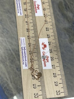 *Колье 40-45 см. Эстет цв Красное арт. 4000043-267 (вес 6,02 г) - фото 123492