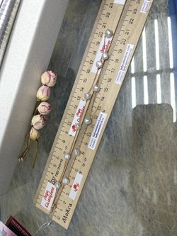 *Ожерелье р.40 Белый Жемчуг д.7,5-8,5 цв Красное арт. 6.F004.a.z-511 Вес 5,67 г - фото 123540 *Ожерелье р.40 Белый Жемчуг д.7,5-8,5 цв Красное арт. 6.F004.a.z-511 Вес 5,67 г - фото 123540