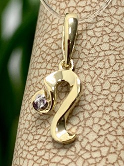 *Подвеска Лев Белый Бр цв Лимонное арт. 34214-300-090 вес 0,46 г - фото 123808 *Подвеска Лев Белый Бр цв Лимонное арт. 34214-300-090 вес 0,46 г - фото 123808