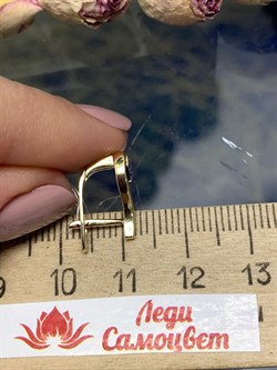 *Серьги Танзанит цв Лимонное арт. 799021-8-2-116 (вес 2,39 г) - фото 123982