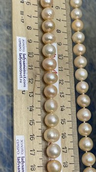 *Ожерелье р.45 Розовый Жемчуг д.11-11,5 цв Красное арт. 8585632.3.0.45-156 - фото 124171