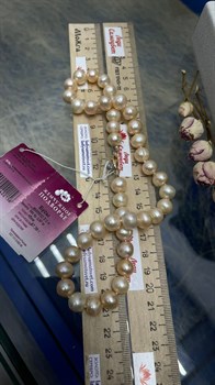 *Ожерелье р.45 Розовый Жемчуг д.11-11,5 цв Красное арт. 8585632.3.0.45-156 - фото 124173