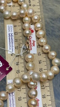 *Ожерелье р.45 Розовый Жемчуг д.11-11,5 цв Красное арт. 8585632.3.0.45-156 - фото 124174