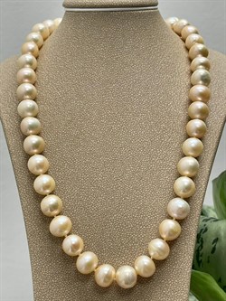 *Ожерелье р.45 Розовый Жемчуг д.11-11,5 цв Красное арт. 8585632.3.0.45-156 - фото 124175