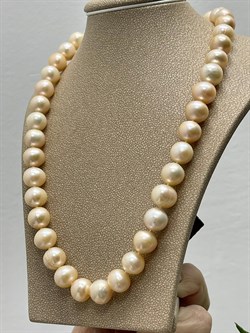 *Ожерелье р.45 Розовый Жемчуг д.11-11,5 цв Красное арт. 8585632.3.0.45-156 - фото 124177