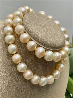 *Ожерелье р.45 Розовый Жемчуг д.11-11,5 цв Красное арт. 8585632.3.0.45-156 - фото 124180