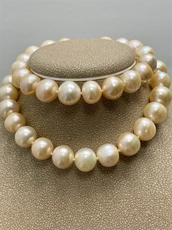 *Ожерелье р.45 Розовый Жемчуг д.11-11,5 цв Красное арт. 8585632.3.0.45-156 - фото 124181