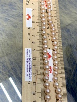 *Ожерелье р.45 Розовый Жемчуг д.5,5-6,5 цв Красное арт. 8584274.2.0.45-617 - фото 124223 *Ожерелье р.45 Розовый Жемчуг д.5,5-6,5 цв Красное арт. 8584274.2.0.45-617 - фото 124223