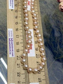 *Ожерелье р.45 Розовый Жемчуг д.5,5-6,5 цв Красное арт. 8584274.2.0.45-617 - фото 124224 *Ожерелье р.45 Розовый Жемчуг д.5,5-6,5 цв Красное арт. 8584274.2.0.45-617 - фото 124224